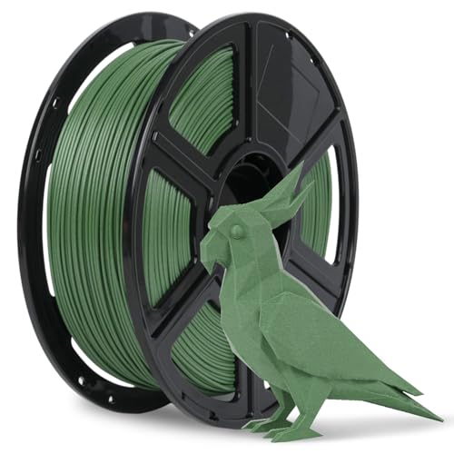 FLASHFORGE PETG CF 3D Drucker Filament 1.75mm,PETG Kohlefaser 1kg Filament, hitzebeständig, hohe Festigkeit und Steifigkeit, entwickelt für komplexe Modelle und Funktionsteile (Grasgrün) von FLASHFORGE