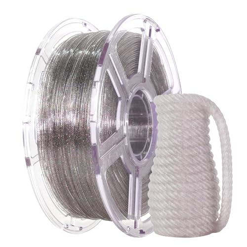 FLASHFORGE PLA-Filament, 1,75 mm, glitzernd, klar, 3D-Drucker-Filament mit buntem Glitzer, 1 kg Spule, Maßgenauigkeit +/- 0,02 mm, schimmerndes 3D-Druck-Filament für einzigartiges Finish FLASHFORGE PLA-Filament, 1,75 mm, glitzernd, klar, 3D-Drucker-Filament mit buntem Glitzer, 1 kg Spule, Maßgenauigkeit +/- 0,02 mm, schimmerndes 3D-Druck-Filament für einzigartiges Finish von FLASHFORGE