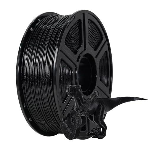 Flashforge Funkeln ASA Filament 1.75mm 1kg,Hoch UV-beständig & wetterfest,Perfekt für den Druck von funktionellen Teilen im Außenbereich,Maßgenauigkeit +/- 0.02mm (Schwarz) von FLASHFORGE