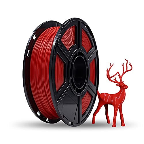 Flashforge® PLA 3D-Druck-Filament, 1,75 mm, 0,5 kg/Rolle, für Finder und Abenteurer 3 (rot) von FLASHFORGE