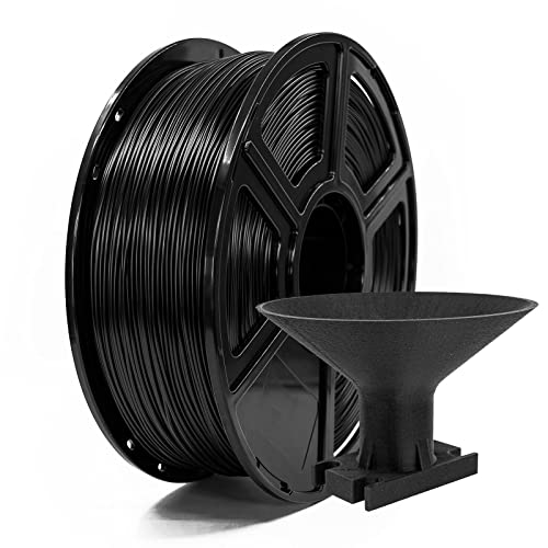 Flashforge ASA Filament 1,75 mm, 3D-Drucker-Filamente, 1 kg Spule, Maßgenauigkeit +/- 0,02 mm, umweltfreundlich, kein Rauch und kein Geruch (schwarz, ASA) von FLASHFORGE