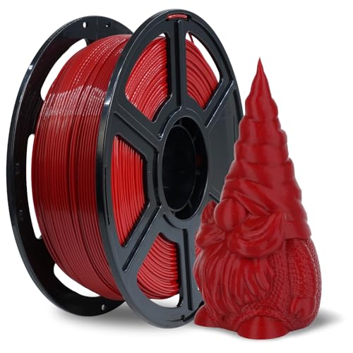Flashforge HS PLA Filament 1,75 mm, 1 kg/2,2 lbs – Hochgeschwindigkeits-PLA für 3D-Drucker (HS PLA Rubinrot) von FLASHFORGE