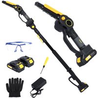 2-in-1 Akku-Kettensäge, bürstenlose elektrische Kettensäge mit 2 x 2.0Ah Akku, 4.9-7.5ft Adjustable Pole Saw for Tree Pruning. 2-in-1 Akku-Kettensäge, bürstenlose elektrische Kettensäge mit 2 x 2.0Ah Akku, 4.9-7.5ft Adjustable Pole Saw for Tree Pruning. von FLASIDU