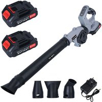 Souffleur à feuilles, 160 mph, batterie au lithium haute puissance, avec poignée rotative, 75 × 35 × 15 cm, gris. - Flasidu von FLASIDU