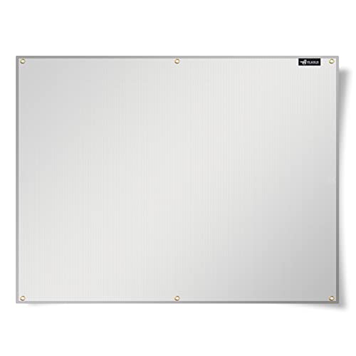 FLASLD Aluminium-Hitzeschutzmatte für Deckzaun, Geländer, Grill, Herd, Backofen und Kühlschrank, feuerfeste Abdeckung und Bildschirmschutz schützen Deckgeländer vor Grill (50 x 76 cm) von FLASLD