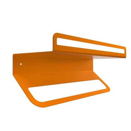 FLATE® Towel Rack: Barista Wandregal für Tücher, Milchkännchen und Kaffeezubehör (Orange) von FLATE