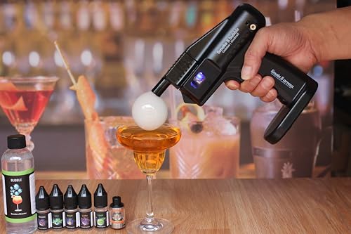 Cocktail-Sprudelpistole. Smoke Bubble Gun | Vapor Blaster|Smoke Gun | Contains - fragran Liquid and Bubbles - Food & Drink, Bar/Restaurant/Family Dinner, Bourbon von FLAVORCHEF
