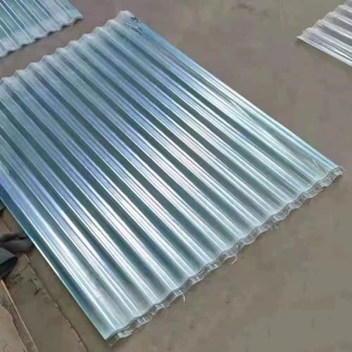 1.5mm Dachplatten, 2/4/6/8/10/12/15/20pcs Frp-Tageslichtplatten, Wärmedämmende Frp-Tageslichtplatten, Transparente Tageslichtplatten, Wellplatte Dachpaneele, Wetterfest (0.9×1.1m/35×43in,6pcs) von FLAVYO
