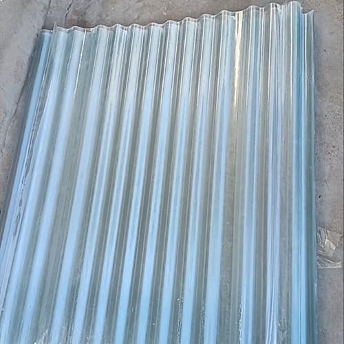 2mm Gewellte Dachplatten, 3/5/6/8/10/13/15pcs Glasfaser-Tageslichtplatten, Wellplatte Dachpaneele, Schlagfeste Dachpaneele, Transparente Tageslichtplatten, Dachpaneele (0.9×1.9m/35×75in,3pcs) von FLAVYO