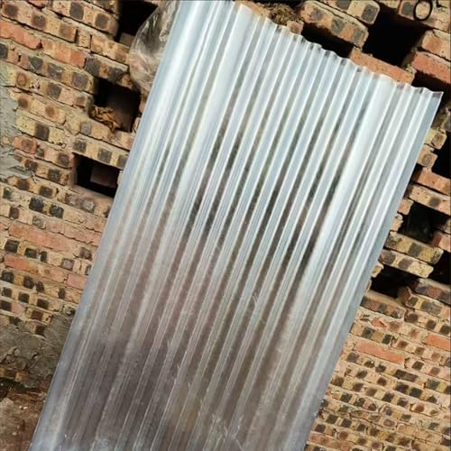 Gewellte Dachplatten, 2mm Frp-Tageslichtplatten, Wärmedämmende Frp-Tageslichtplatten, UV-beständige Welldachplatten, Gewächshäuser Dachpaneele, Wetterfest Dachpaneele (0.9×2.2m/35×87in,1pcs) von FLAVYO