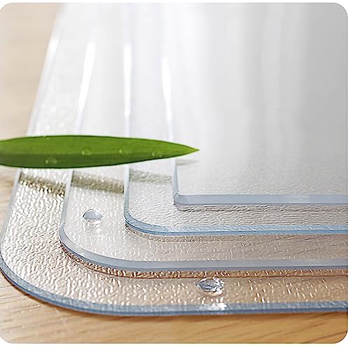 Runde Transparente PVC-Tischdecke, 1,5 mm Dick, Rund, Matt, Tischschutz, Schmutzabweisend, Abwischbar, Runde Tischdecke für Couchtisch, Restauranttisch (Diameter 95cm/37in) von FLAVYO