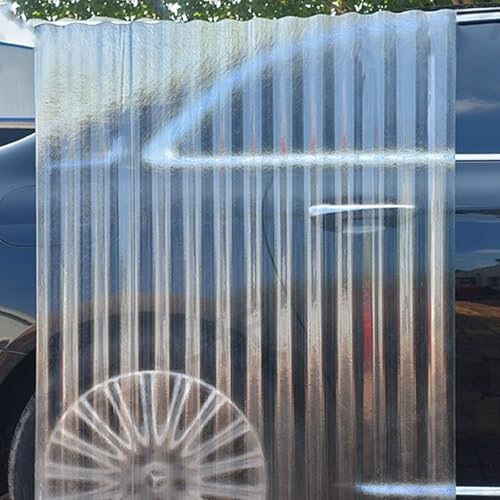 Tageslichtplatte, 1.2mm Gewellte Dachplatten, UV-beständige Welldachplatten, Transparente Dachplatte, Wärmedämmende Frp-Tageslichtplatten, Wetterfest Dachpaneele (0.9×1.5m/35×59in,1pcs) von FLAVYO