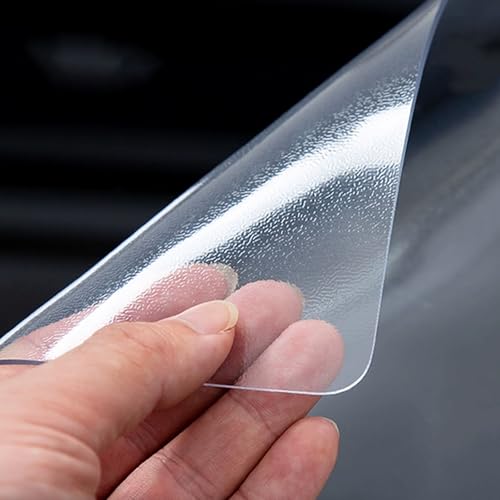Transparente Mattierte Schreibtisch-Schutzfolie Mit Abgerundeten Kanten Und Einer Sehr Dünnen Dicke Von 0,7mm, Wasserfeste Schutzfolie Für Bodenmatten Und Haushaltsgeräte (90x190cm/35x75in,Frosted) von FLAVYO