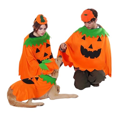 FLAdorepet Passende Hunde- und Besitzer-Kleidung mit Hut, Familienpaar-Outfits mit Hund, Halloween-Katzen-Kürbis-Kostüm für Haustier/Frauen/mich, Haustier und Besitzer, passende Outfits sind separat FLAdorepet Passende Hunde- und Besitzer-Kleidung mit Hut, Familienpaar-Outfits mit Hund, Halloween-Katzen-Kürbis-Kostüm für Haustier/Frauen/mich, Haustier und Besitzer, passende Outfits sind separat von FLAdorepet