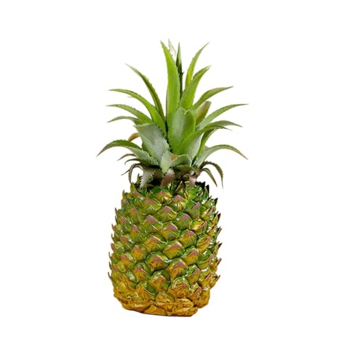 FLCPJGV Authentische Ananas Skulptur, Kunstobst Deko für Zuhause, Elegantes Ornament, 9cm x 21cm von FLCPJGV