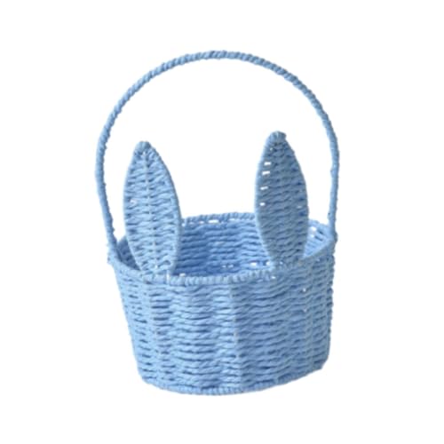 FLCPJGV Blumenkorb für Ostern, Tragbarer Korb für Feiern Und Garten, Blau von FLCPJGV