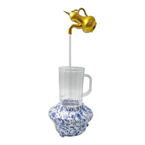 FLCPJGV Brunnen Dekoratives Tischaccessoire mit Unsichtbarem Wasserlauf Aus Langlebigem PP Material Ideal für Garten Hof Terrasse für Wohnzimmer B, Style C von FLCPJGV