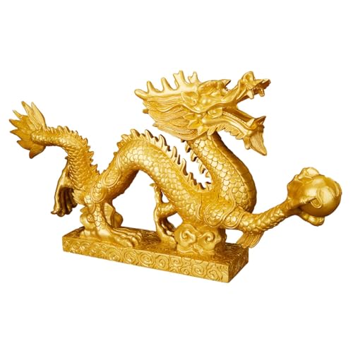 FLCPJGV Fengshui Statue für Glück Und Harmonie, Chinesische Kultur, 15x3.5x9cm Gold FLCPJGV Fengshui Statue für Glück Und Harmonie, Chinesische Kultur, 15x3.5x9cm Gold von FLCPJGV