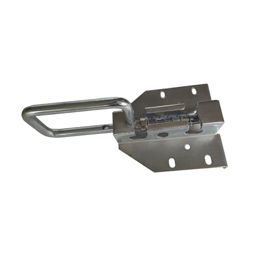 FLCPJGV Garage Türschloss mit Hochwertigem Schiebeschloss Schieberiegel für Abschnittstore Manuelle Verriegelung Aus Verzinktem Eisen für Industriehallen Und, 23.5 Cm X 12.2 Cm von FLCPJGV