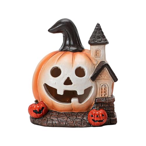 FLCPJGV Halloween-kürbis-Haus-Figur Künstlerische Resin-deko Festliche Tischdekoration Vielseitiges Wohnaccessoire Passend für Thanksgiving Party-Events, Groß FLCPJGV Halloween-kürbis-Haus-Figur Künstlerische Resin-deko Festliche Tischdekoration Vielseitiges Wohnaccessoire Passend für Thanksgiving Party-Events, Groß von FLCPJGV