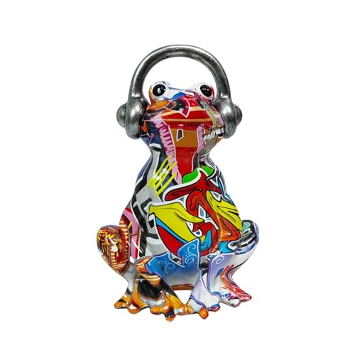 FLCPJGV Harz Figur Graffiti Frosch Statue Ornament Tier Skulptur für Kamin Tischplatte, a FLCPJGV Harz Figur Graffiti Frosch Statue Ornament Tier Skulptur für Kamin Tischplatte, a von FLCPJGV