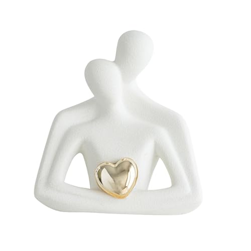 FLCPJGV Paarfigur Als Romantische Liebesfigur Und Statue Eine Warme Dekoration Aus in Abstraktem Stil Als Geschenk Zur Hochzeit Und Einweihung, Weiß FLCPJGV Paarfigur Als Romantische Liebesfigur Und Statue Eine Warme Dekoration Aus in Abstraktem Stil Als Geschenk Zur Hochzeit Und Einweihung, Weiß von FLCPJGV