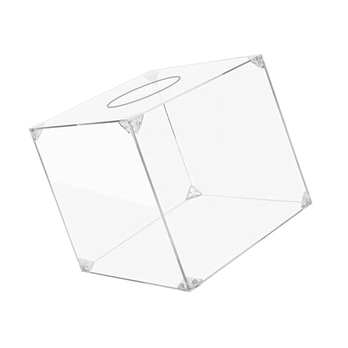 FLCPJGV Spardose Spendenbox Geldkassette Aufbewahrungsbehälter Multifunktional Und Aus Transparentem Acryl für Abstimmungen, 20 cm X 20 cm X 20 von FLCPJGV