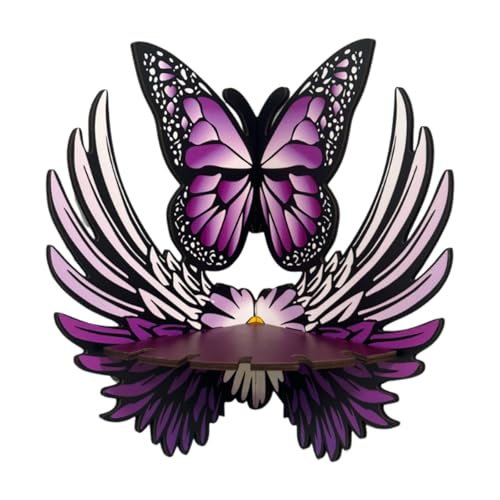 FLCPJGV Wandregal mit Schmetterling für Aufbewahrung Und Dekoration Im Wohnbereich, Einzelne Schicht FLCPJGV Wandregal mit Schmetterling für Aufbewahrung Und Dekoration Im Wohnbereich, Einzelne Schicht von FLCPJGV