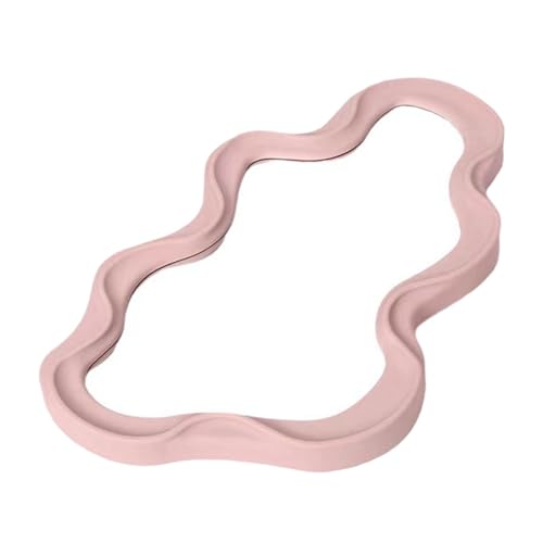FLCPJGV Wandspiegel Dekospiegel Badezimmerspiegel Und Ankleidespiegel mit Unregelmäßigem Rahmen Und Aufhängehaken für Eine Flexible Anbringung für Eine Stilvo, Rosa FLCPJGV Wandspiegel Dekospiegel Badezimmerspiegel Und Ankleidespiegel mit Unregelmäßigem Rahmen Und Aufhängehaken für Eine Flexible Anbringung für Eine Stilvo, Rosa von FLCPJGV