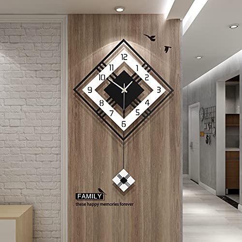 FLEBLE Extra große Wanduhren für Wohnzimmer Dekor Moderne große leise Pendel Wanduhr batteriebetrieben Quarz für Büro Innen 76,2 cm riesige Schwarze Wanduhr Home Deko für Küche Schlafzimmer FLEBLE Extra große Wanduhren für Wohnzimmer Dekor Moderne große leise Pendel Wanduhr batteriebetrieben Quarz für Büro Innen 76,2 cm riesige Schwarze Wanduhr Home Deko für Küche Schlafzimmer von FLEBLE