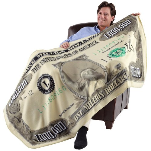 FLEECE THROW BLANKET Milion Dolar (180,3 x 88,9 cm) von FLEECE THROW BLANKET
