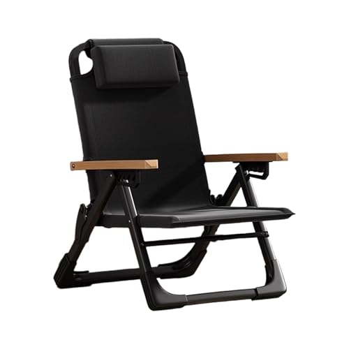 FLEPYHB Klappbare Anti-Schwerkraft-Liegestühle für Den Innenbereich, Lounge-Liegestühle für Draußen mit Kopfstütze, Bequemer Tragbarer Pool-Strandliegestuhl für Garten, Terrasse, Strand von FLEPYHB
