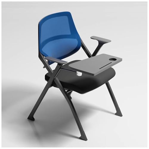 FLEPYHB Klappbarer Computer-Schreibtischstuhl, Stapelbare Mesh-Besucherstühle Mit Ergonomischer Rückenlehne, Gepolsterter Sitz, Schülerstuhl Mit Schreibplatte Und Schreibbrett FLEPYHB Klappbarer Computer-Schreibtischstuhl, Stapelbare Mesh-Besucherstühle Mit Ergonomischer Rückenlehne, Gepolsterter Sitz, Schülerstuhl Mit Schreibplatte Und Schreibbrett von FLEPYHB