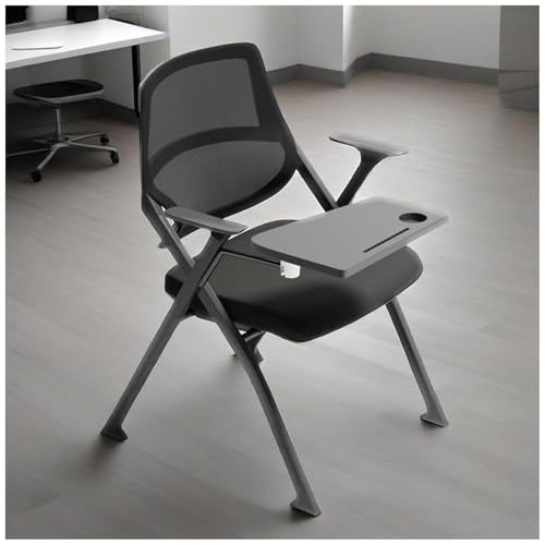 FLEPYHB Klappbarer Computer-Schreibtischstuhl, Stapelbarer Schülerstuhl Mit Integriertem Schreibtisch, Ergonomischer Tablet-Armlehnstuhl, Bürogästestühle Und Empfangsstühle FLEPYHB Klappbarer Computer-Schreibtischstuhl, Stapelbarer Schülerstuhl Mit Integriertem Schreibtisch, Ergonomischer Tablet-Armlehnstuhl, Bürogästestühle Und Empfangsstühle von FLEPYHB