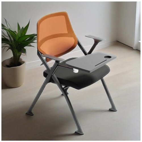 FLEPYHB Klappbarer Computer-Schreibtischstuhl, Stapelbarer Schülerstuhl Mit Integriertem Schreibtisch, Ergonomischer Tablet-Armlehnstuhl, Bürogästestühle Und Empfangsstühle FLEPYHB Klappbarer Computer-Schreibtischstuhl, Stapelbarer Schülerstuhl Mit Integriertem Schreibtisch, Ergonomischer Tablet-Armlehnstuhl, Bürogästestühle Und Empfangsstühle von FLEPYHB