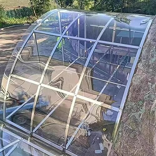 FLEPYHB Polycarbonat-Dachplatten, Transparente Polycarbonatplatten, Klare Acryl-Kunststoffplatten, Dachplatten, Regenfeste PC-Dauerplatten, für Gewächshausüberdachungen, Markisen und Schuppen von FLEPYHB