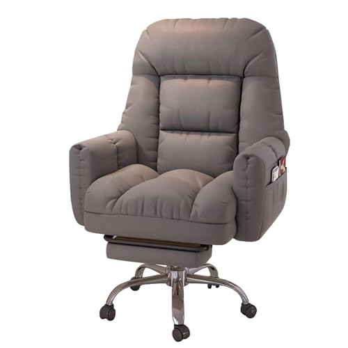 FLEPYHB Schreibtischstuhl für Das Homeoffice, 360° Drehbarer Schreibtischstuhl, Gepolsterter Ergonomischer Homeoffice-Stuhl mit Neigbarer Rückenlehne, Bequemer, Neigbarer Computersessel von FLEPYHB