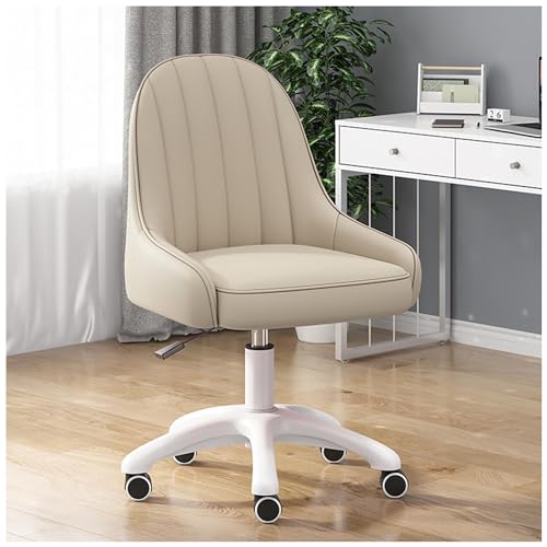 FLEPYHB Schreibtischstuhl für Das Homeoffice, Ergonomischer Stuhl mit 360°-Drehfunktion, Höhenverstellbarer Gepolsterter Homeoffice-Stuhl mit Rollen und Bequemer Rückenlehne, Moderner Computerstuhl von FLEPYHB