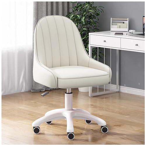 FLEPYHB Schreibtischstuhl für Das Homeoffice, Ergonomischer Stuhl mit 360°-Drehfunktion, Höhenverstellbarer Gepolsterter Homeoffice-Stuhl mit Rollen und Bequemer Rückenlehne, Moderner Computerstuhl von FLEPYHB