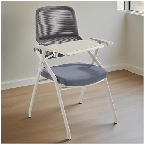 FLEPYHB Studentenstuhl Mit Integriertem Schreibtisch, Klappbare Konferenzstühle Mit Ergonomischer Rückenlehne, Gepolsterte Bürostühle Für Gäste Und Empfang, Computer-Schreibtischstuhl FLEPYHB Studentenstuhl Mit Integriertem Schreibtisch, Klappbare Konferenzstühle Mit Ergonomischer Rückenlehne, Gepolsterte Bürostühle Für Gäste Und Empfang, Computer-Schreibtischstuhl von FLEPYHB