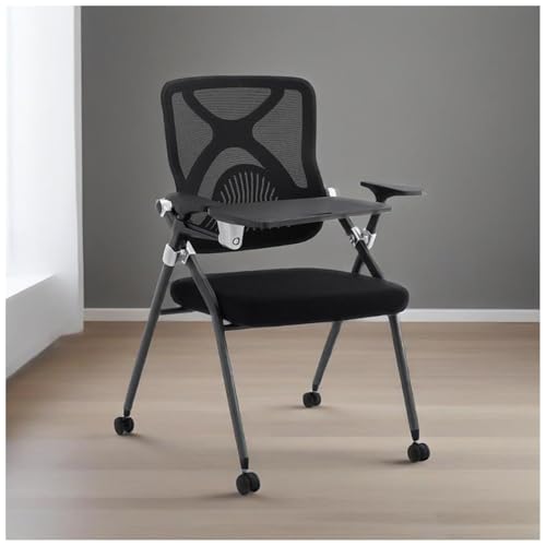 FLEPYHB Studentenstuhl Mit Schreibplatte, Stapelbar, Gepolsterter Sitz, Für Büro, Empfang, Gäste, Ergonomische Stühle Für Konferenzräume, Besprechungen, Studenten FLEPYHB Studentenstuhl Mit Schreibplatte, Stapelbar, Gepolsterter Sitz, Für Büro, Empfang, Gäste, Ergonomische Stühle Für Konferenzräume, Besprechungen, Studenten von FLEPYHB