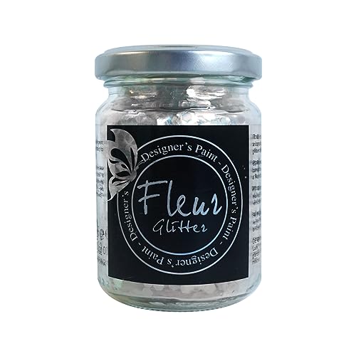 FLEUR DESIGNER'S PAINT Fleur Glitter in Pulver - Fleur 90Gr - Silver Octagons von FLEUR DESIGNER'S PAINT