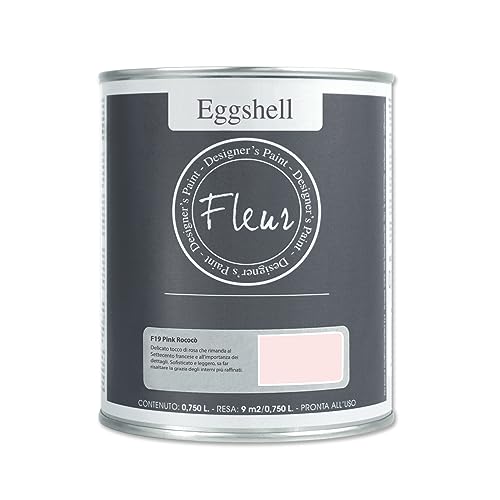 Fleur Designer' S Paint Fleur Eggshell Nagellack Satin hochfestem für Möbel und große Flächen – 0.75L – Pink Rococo Fleur Designer' S Paint Fleur Eggshell Nagellack Satin hochfestem für Möbel und große Flächen – 0.75L – Pink Rococo von FLEUR DESIGNER'S PAINT