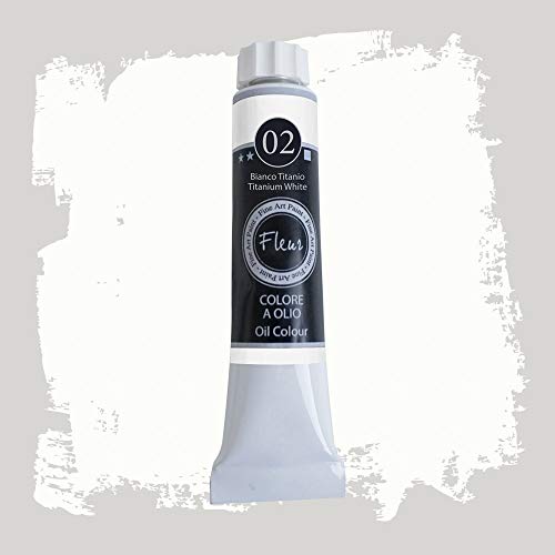 Fleur Ölfarbe 60 ml Nr. 02 titanweiß von FLEUR DESIGNER'S PAINT