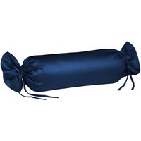Fleuresse - Interlock-Jersey-Kissenbezug uni colours dunkelblau 6061 Größe 40 x 15 cm Nackenrolle von FLEURESSE