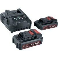 Flex Akku-Starter-Set P-Set 22 Q, 2x 2,5 Ah/ 18 V + Ladegerät von FLEX TOOLS