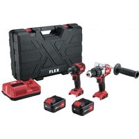 Flex Maschinen-Set: pd 2G 18.0-EC FS55 + id 1/4 18.0-EC, 2x 5,0 Ah und Lader von FLEX TOOLS