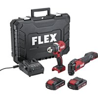 Flex Tools - Flex Akku DuoPack Akkuschrauber dd ld + Multitool mt 18-ECTC/2.5 Set, 2x 2,5 Ah und Ladegerät von FLEX TOOLS