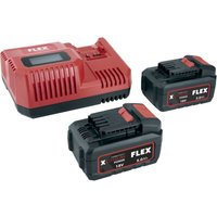 Flex Tools - Flex Akku Starter-Set P-Set 55 r, 2x 5,0 Ah/ 18 v + Schnellladegerät von FLEX TOOLS