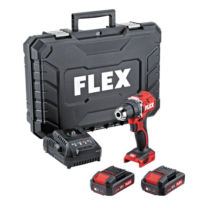 FLEX Akku-Bohrschrauber DD 2G 18.0 EC LD/2.5 Set - 519049 von FLEX